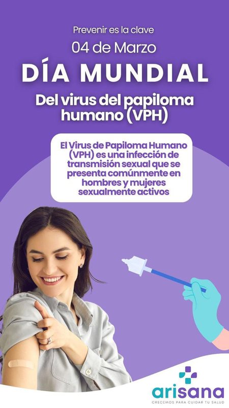 Día Mundial del Virus del Papiloma Humano - Arisana
